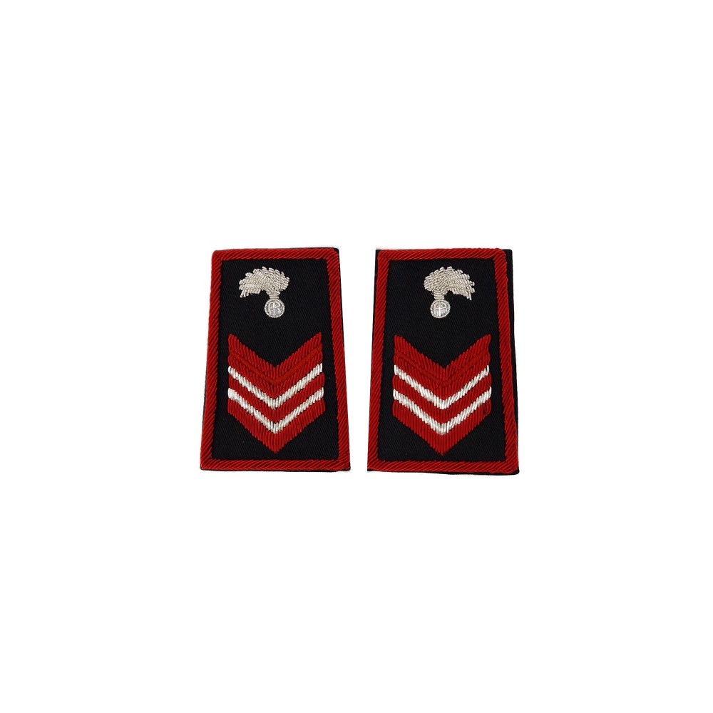 Tubolari Appuntato Scelto Carabinieri ricamati neri