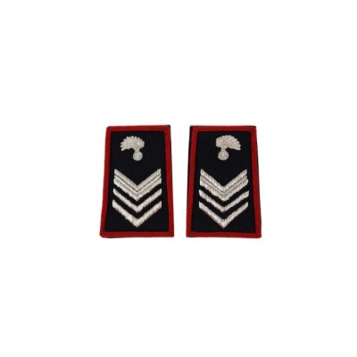 Tubolari Brigadiere Carabinieri ricamati neri