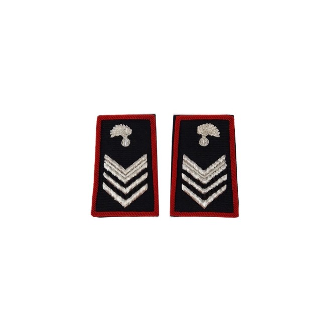 Tubolari Brigadiere Carabinieri ricamati neri