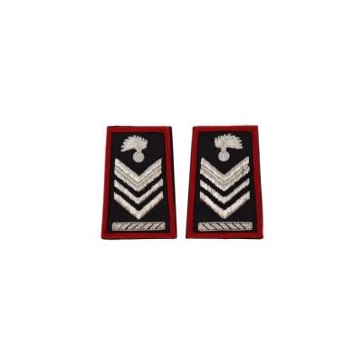 Tubolari Brigadiere Capo Carabinieri ricamati neri