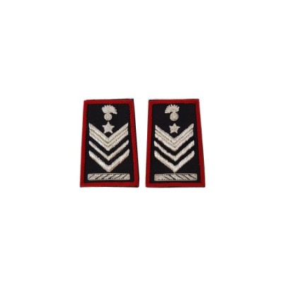 Tubolari Brigadiere Capo QS Carabinieri ricamati neri