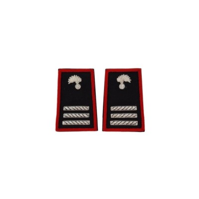 Tubolari Maresciallo Capo Carabinieri ricamati neri