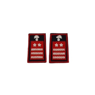 Tubolari Luogotenente CS Carabinieri ricamati neri