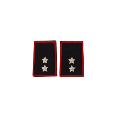 Tubolari Tenente Carabinieri ricamati neri