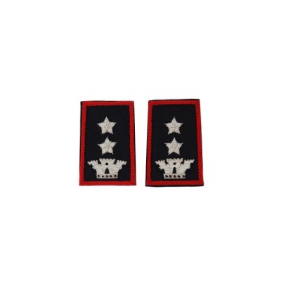 Tubolari Tenente Colonnello Carabinieri ricamati neri