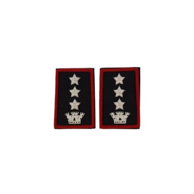 Tubolari Colonnello Carabinieri ricamati neri