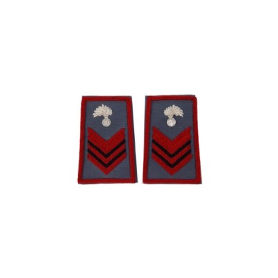 Tubolari Appuntato Carabinieri ricamati azzurri