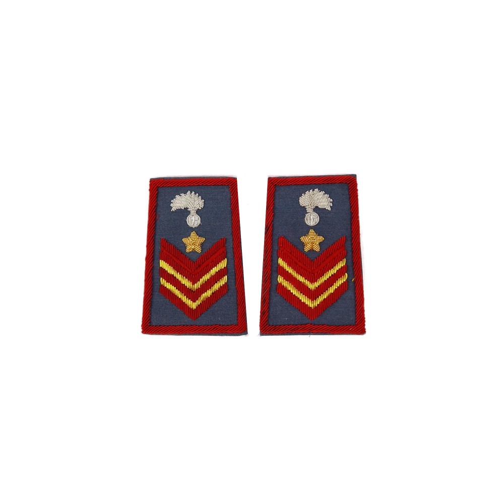 Tubolari Appuntato Scelto QS Carabinieri ricamat azzurri