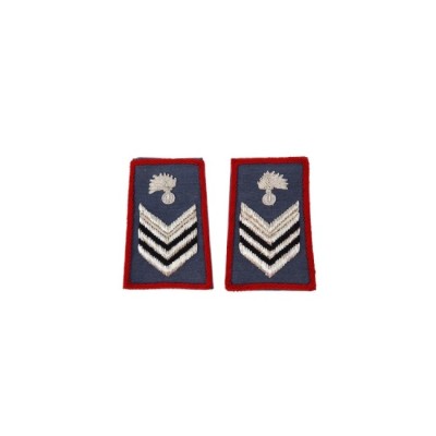 Tubolari Brigadiere Carabinieri ricamati azzurri