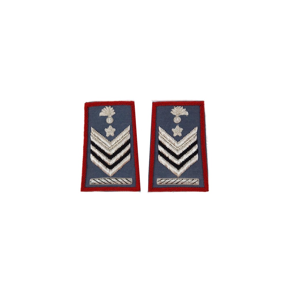 Tubolari Brigadiere Capo QS Carabinieri ricamati azzurri