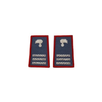 Tubolari Maresciallo Capo Carabinieri ricamati azzurri