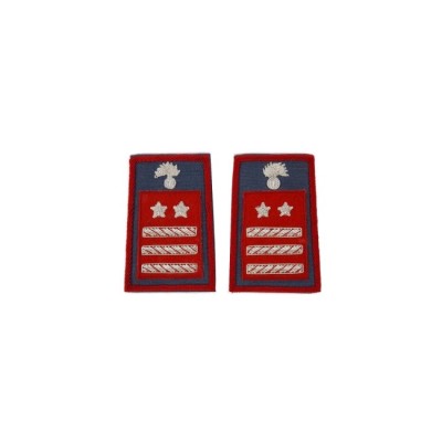 Tubolari Luogotenente CS Carabinieri ricamati azzurri