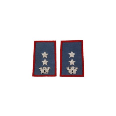 Tubolari Tenente Colonnello Carabinieri ricamati azzurri