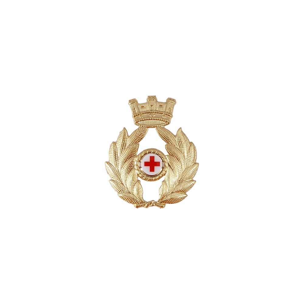 Fregio Commissariato Croce Rossa Esercito berretto