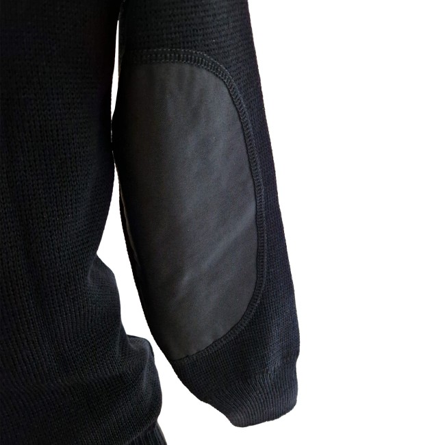 Maglione Originale Esercito Britannico E Polizia Con Scollo A V Nero - Pratico E Rinforzato