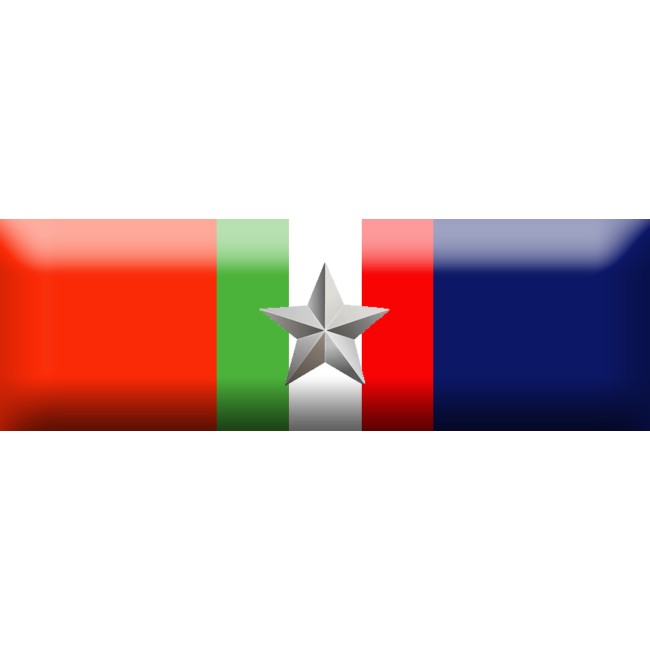 Nastrino Commemorativo Croce Rossa Italiana Operazioni di Soccorso (oltre 3 missioni)