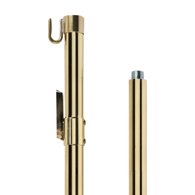 Asta per stendardo in ottone cm 200 - 2 pezzi