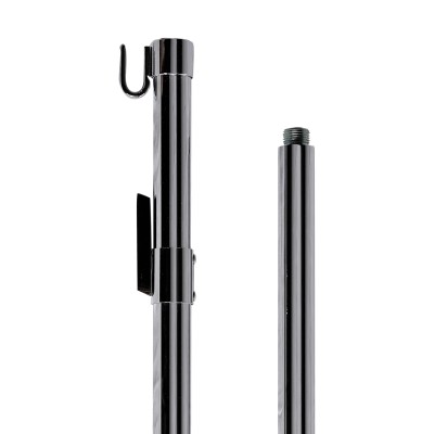 Asta per gonfalone in ottone cromato cm 200 - 2 pezzi