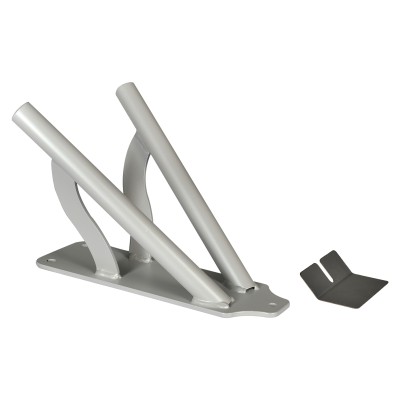 Supporto a muro a 2 sedi per asta Ø 32 mm