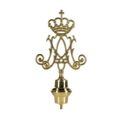 Lancia emblema Mariano per asta in ottone