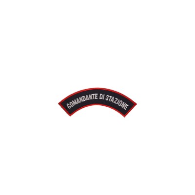 Patch Comandante di Stazione Carabinieri ricamato da giacca