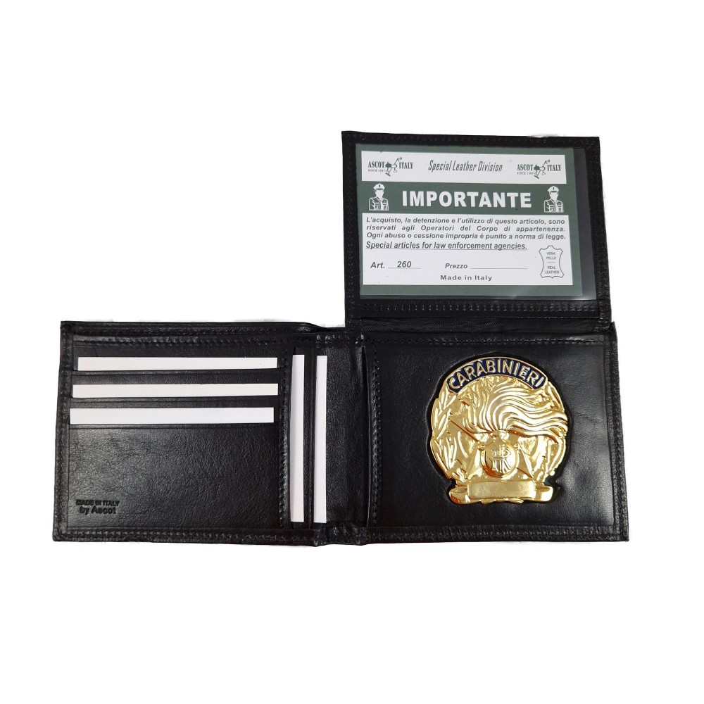 Ascot Portafoglio Carabinieri 260 placca oro