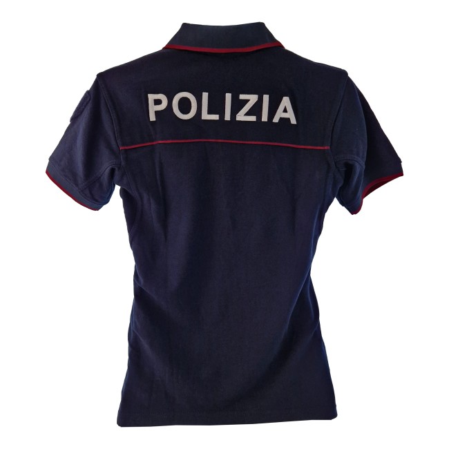 Polo Polizia manica corta posteriore