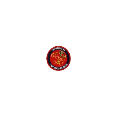 Patch Tonda 1° Brigata Mobile 6° Battaglione Toscana Carabinieri ricamata da polo