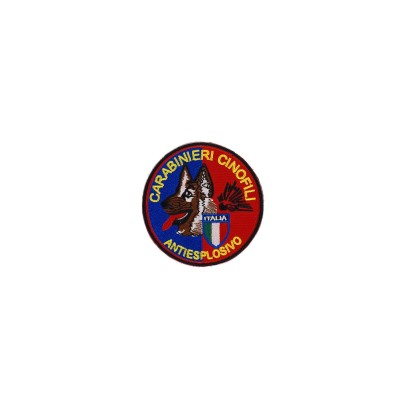 Patch Cinofili Antiesplosivo Carabinieri ricamata da tuta op