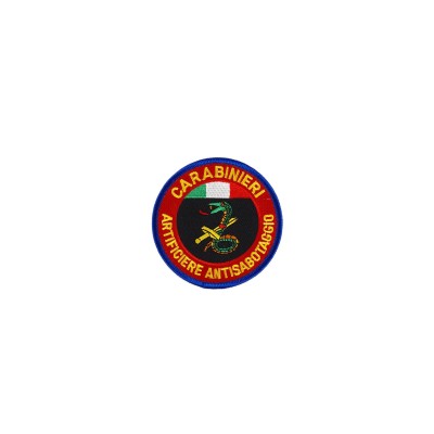 Patch Artificieri Antisabotaggio Carabinieri ricamata da tuta op