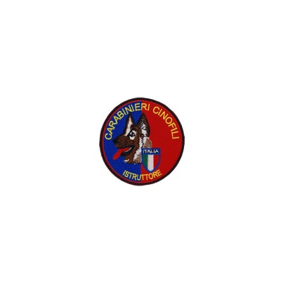 Patch Istruttore Cinofili Carabinieri ricamata da tuta op