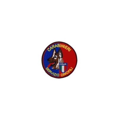 Patch Servizio Cinofili Carabinieri ricamata da tuta op