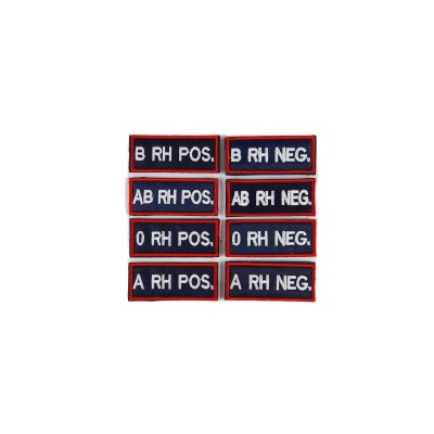 Patch Gruppo Sanguigno Carabinieri ricamata da tuta op
