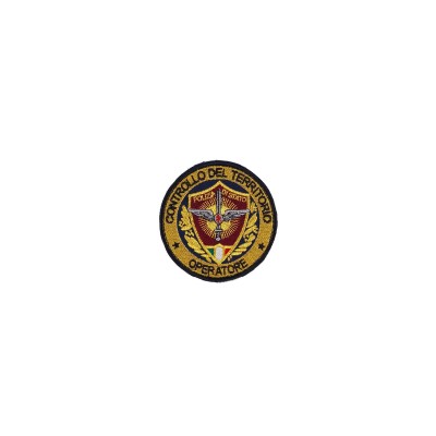 Patch Operatore Controllo del Territorio Polizia ricamata