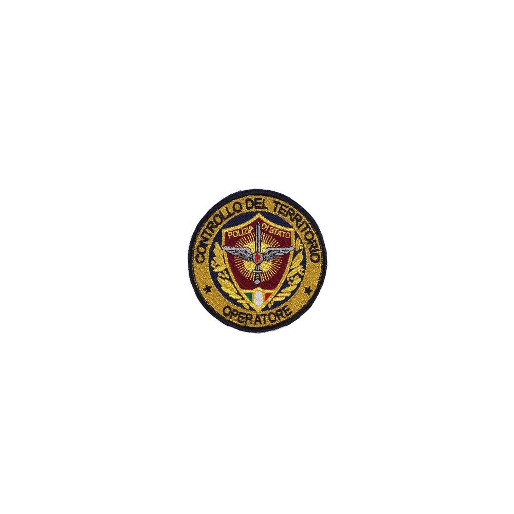 Patch Operatore Controllo del Territorio Polizia ricamata