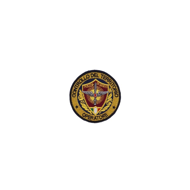 Patch Operatore Controllo del Territorio Polizia ricamata