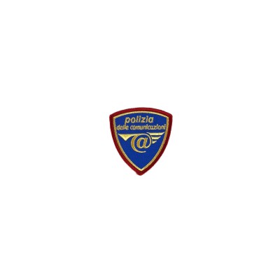 Patch Scudetto Polizia delle comunicazioni ricamata