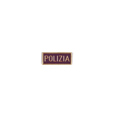 Patch scritta Polizia in plastica