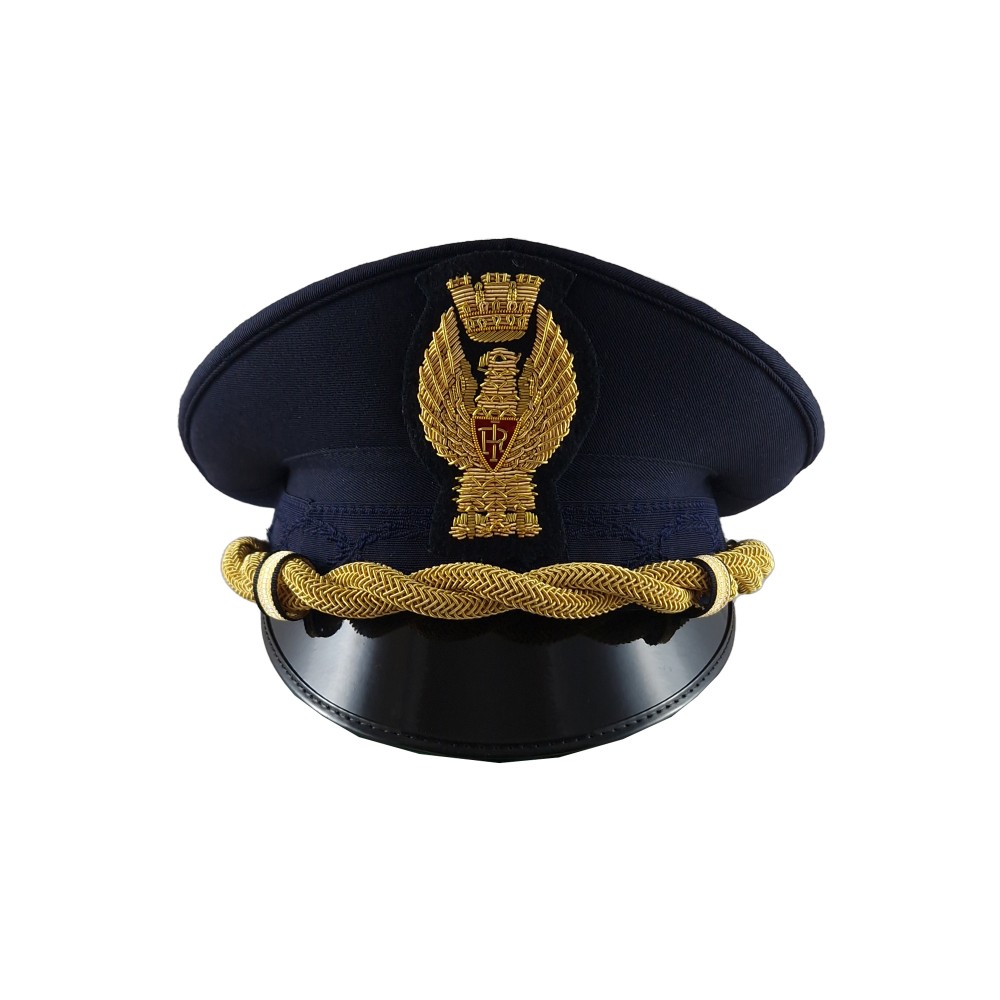 Berretto Commissario Capo Polizia di Stato uomo frontale
