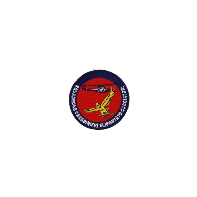Patch Tonda Squadrone Eliportato Cacciatori Carabinieri ricamata da tuta op
