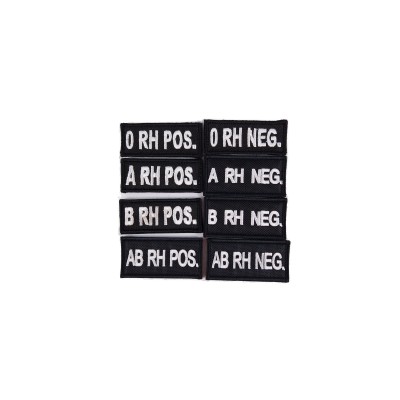 Patch Gruppo Sanguigno Polizia di Stato ricamata