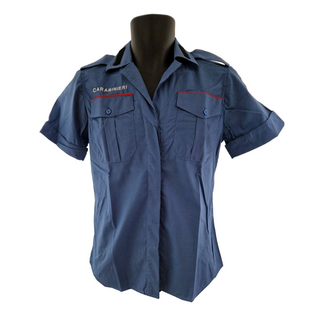 Camicia estiva Carabinieri donna - nuovo modello frontale Camicia estiva Carabinieri donna - nuovo modello frontale