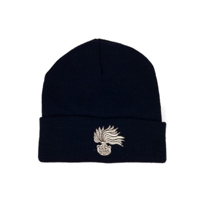 Berretto Zuccotto Carabinieri in acrilico blu fiamma argento