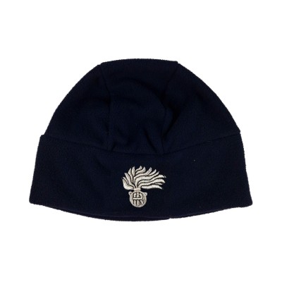 Berretto Zuccotto Carabinieri in pile blu fiamma argento