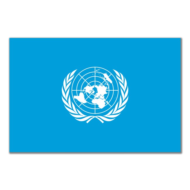 Bandiera Onu 150x225 cm in poliestere nautico