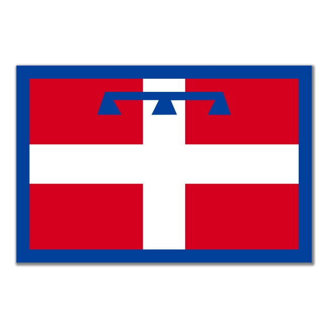 Bandiera Piemonte 150x225 cm in poliestere nautico