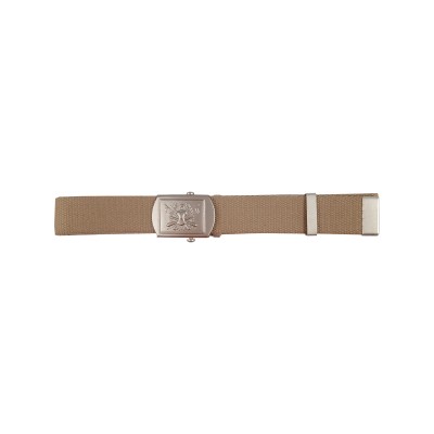 Cintura Pluriarma in cotone kaki con fibbia in metallo - h 3 cm