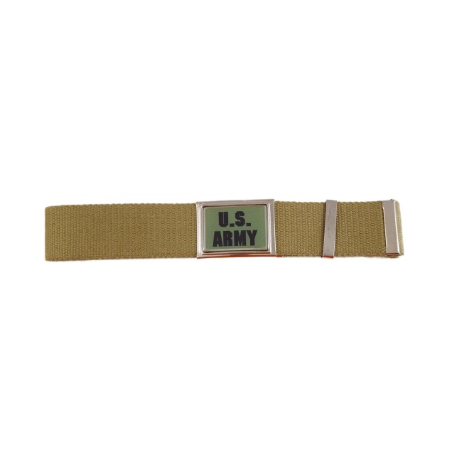 Cintura US Army cotone kaki con fibbia vetrificata
