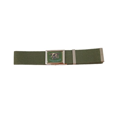Cintura US Navy Seals cotone nero con fibbia vetrificata