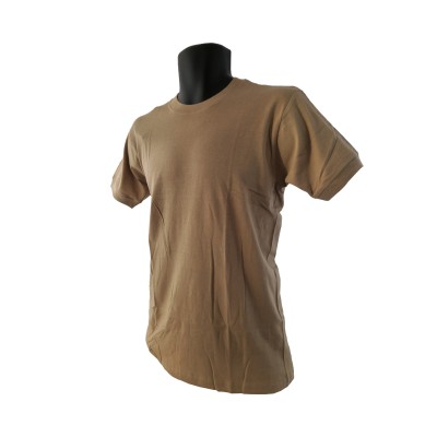 T-Shirt militare tan in cotone